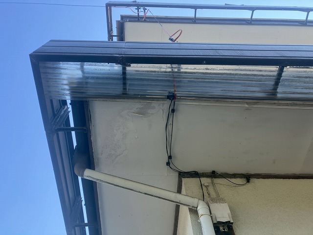 雨水を受ける竪樋